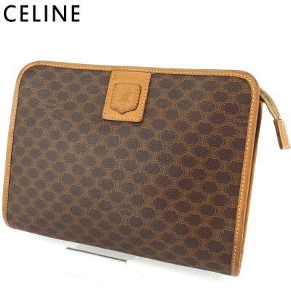 Celine clutch bag Shoulder Bag brown leather - Picture 1 of 6